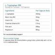 Biogena L-Tryptophan 250 | Fatigue & Nervous System 120cap