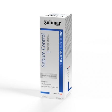 Sebum Control Foaming Cleanser-acne facewash-solimar paris